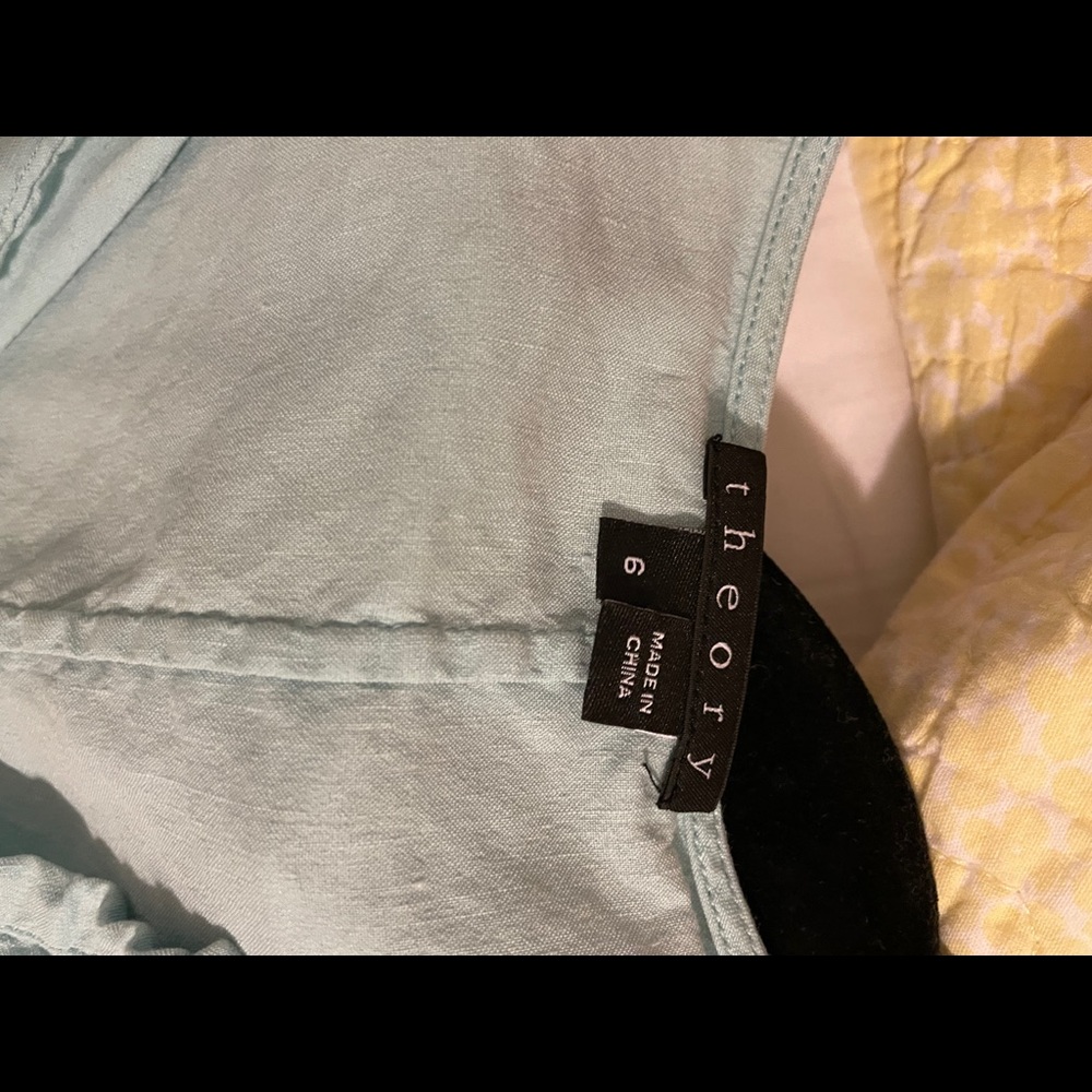 Theory size 6 sky blue dress